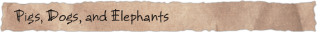 Pigs, Dogs, and Elephants
