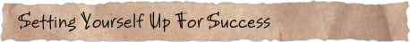 Setting Yourself Up For Success