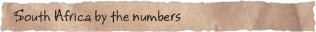 South Africa by the numbers