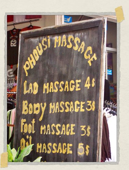 Phousi massage? Oh my! 'Phousi massage? Oh my!
