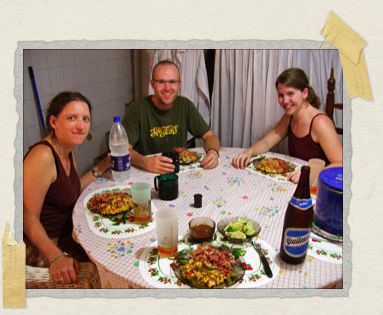 'Just another amazing meal with our friends Paul and Caroline