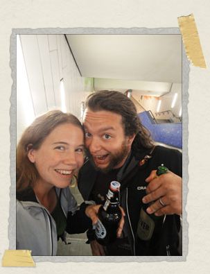 'Just two hedgehogs, having a beer on the subway
