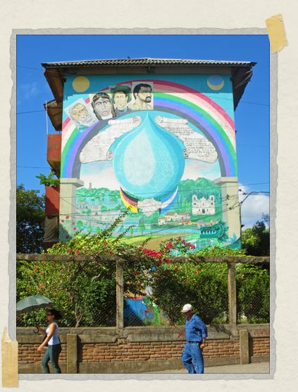 Murals can be found throughout Nicaraguan cities celebrating their recent history 'Murals can be found throughout Nicaraguan cities celebrating their recent history