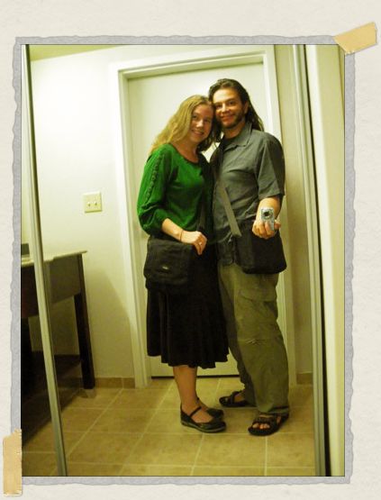 We've been happily married for about 12 hours in this picture! 'We've been happily married for about 12 hours in this picture!