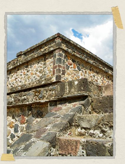 Among the huge pyramids, there were some finer architectural details too 'Among the huge pyramids, there were some finer architectural details too