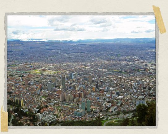 I don't think we realized how massive Bogota actually was until we had this vantage point from the top of Monserrate 'I don't think we realized how massive Bogota actually was until we had this vantage point from the top of Monserrate